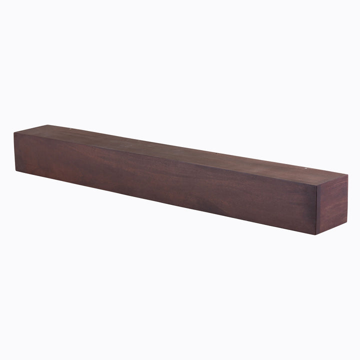 Modern Farmhouse Fireplace Shelf Mantel Dogberry Collections Depth: 9", Finish: Mahogany, Shelf Length: 60"