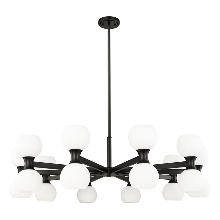 Anner 20 - Light Modern Linear Chandelier Corrigan Studio® Finish: Matte Black