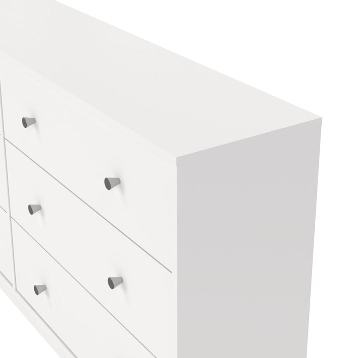 Guilford 6 Drawer 56.34" W Double Dresser Wade Logan® Color: White