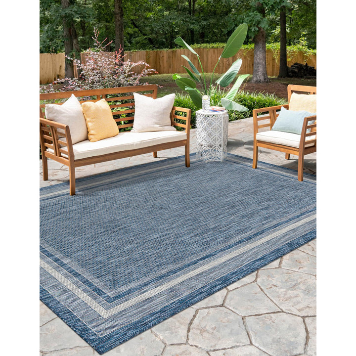Swanee Blue Indoor / Outdoor Area Rug Arlmont & Co. Rug Size: Rectangle 3'3" x 5'3"
