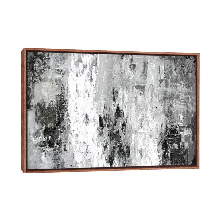 Black And White Abstract IV by PI Studio - Wrapped Canvas Print The Twillery Co.® Size: 32" H x 48" W x 1.5" D Format: Classic Wood Framed