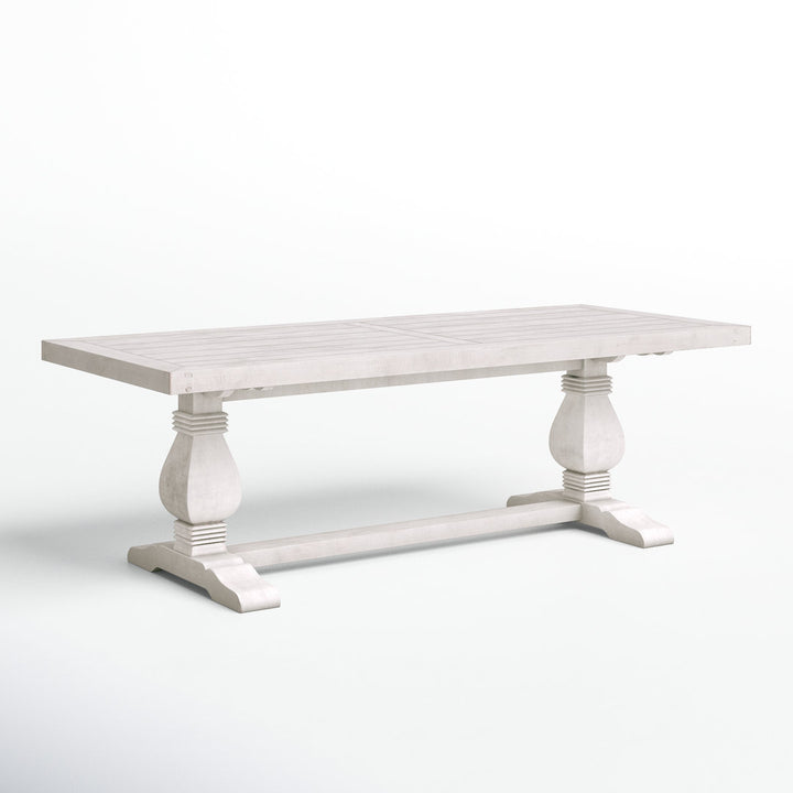Kinston 94" Solid Wood Dining Table Birch Lane™ Color: Distressed Ivory