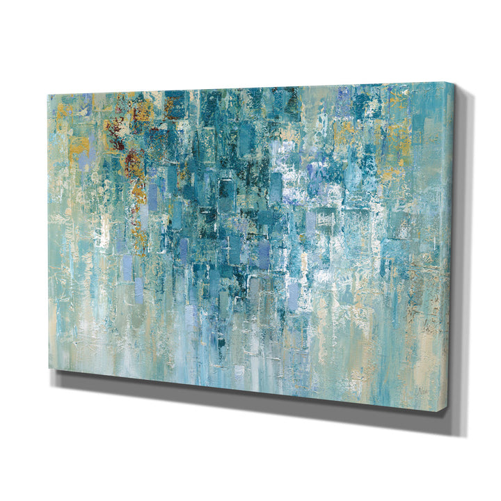 I Love the Rain by Nan - Graphic Art Print on Canvas Wade Logan® Size: 24" H x 32" W x 1.5" D