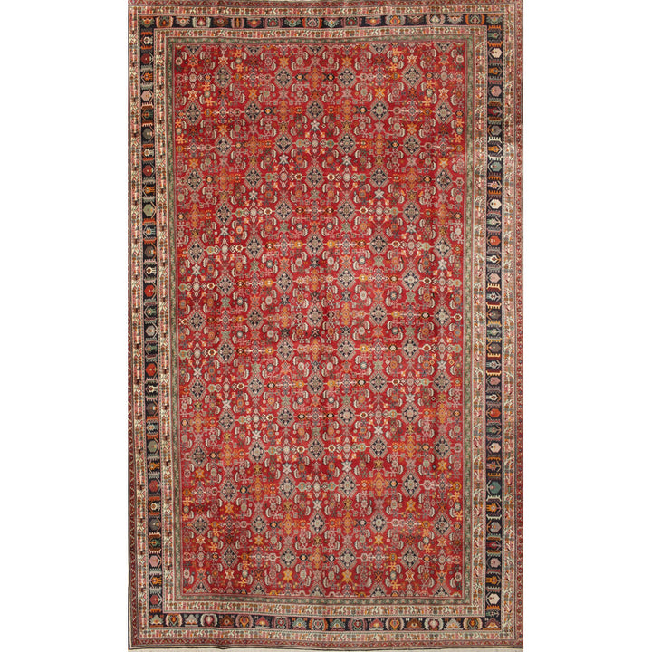 Traditional Red/Beige/Brown Area Rug Bungalow Rose Rug Size: Rectangle 3' x 5'
