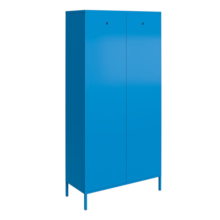 Cache 2 Door Tall Metal Locker Style Storage Cabinet Novogratz Finish: Bright Blue