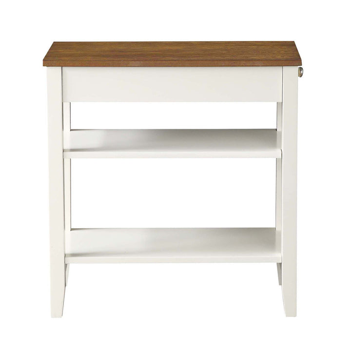 Carbin End Table with Drawer and Shelves Winston Porter Color: Driftwood
