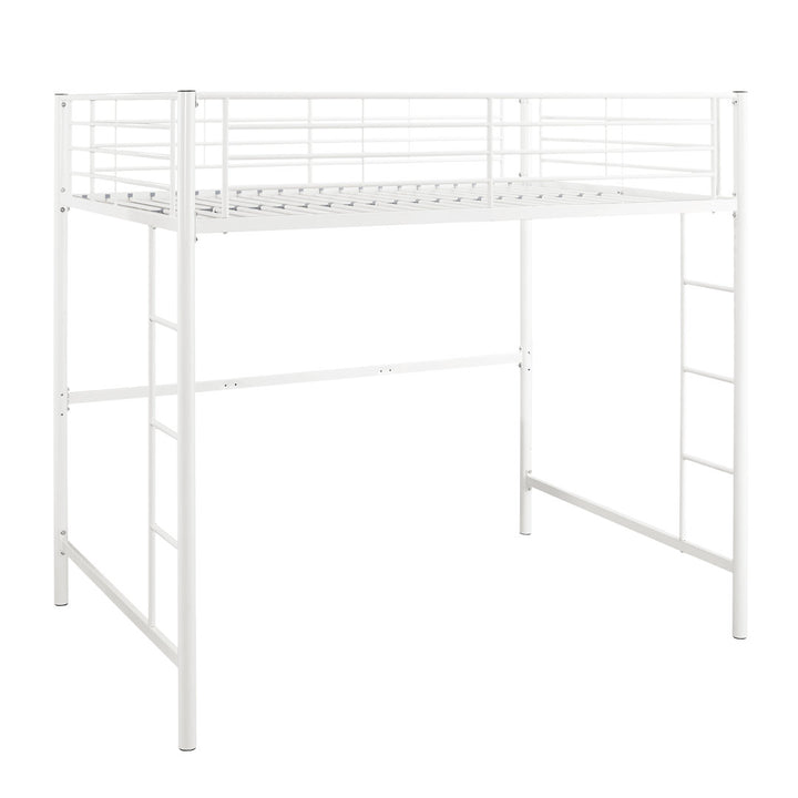 Elita Full Metal Loft Bed by Viv + Rae™ Isabelle & Max™ Bed Frame Color: White
