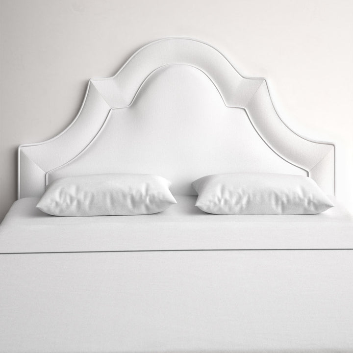 McAfee Velvet Upholstered Panel Headboard Kelly Clarkson Home Size: Full Upholstery: Classic White Velvet