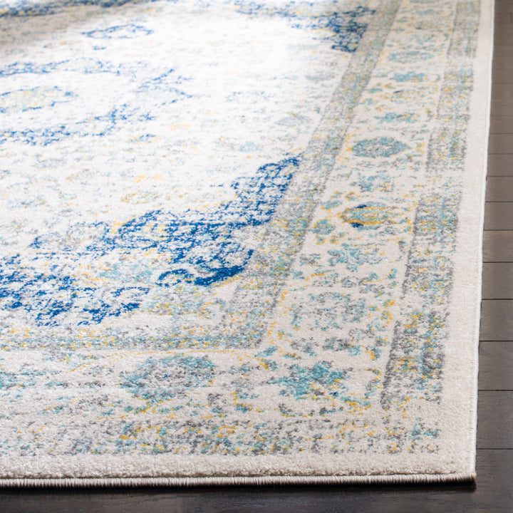 Annette Oriental Ivory/Blue Area Rug Langley Street® Rug Size: Runner 2'2" x 9'