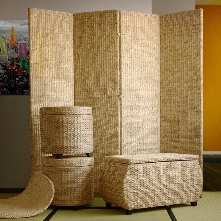 Rush Grass Storage Ottoman Lark Manor™