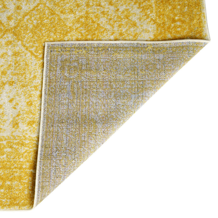 Oriental Yellow Area Rug Charlton Home® Rug Size: Runner 2' x 6'9"