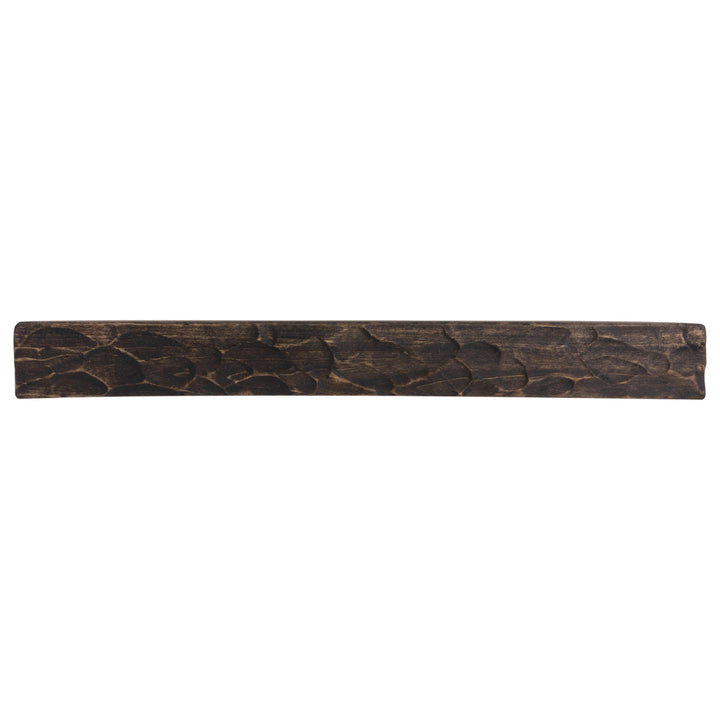 Rough Hewn Fireplace Shelf Mantel Dogberry Collections Finish: Dark Chocolate, Shelf Length: 72", Depth: 9"