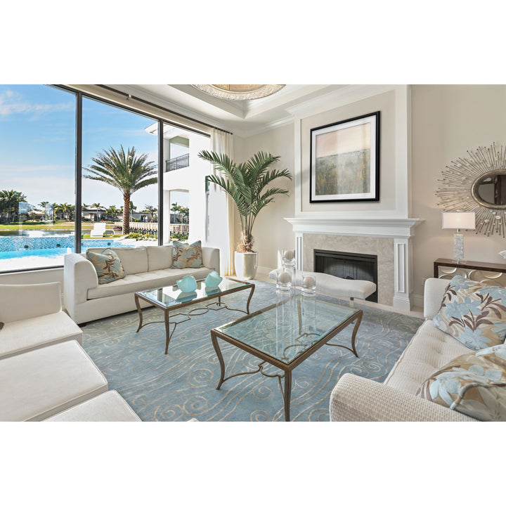 Sunset Marsh - Painting Print Wade Logan® Size: 23" H x 23" W x 1.5" D Format: Black Framed