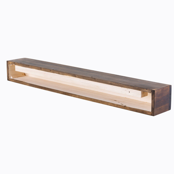 Modern Farmhouse Fireplace Shelf Mantel Dogberry Collections Shelf Length: 36", Depth: 6.25", Finish: Dark Chocolate