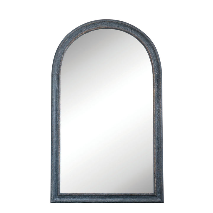 Giovannina Distressed Reclaimed Wood Arch Wall Mirror Latitude Run®