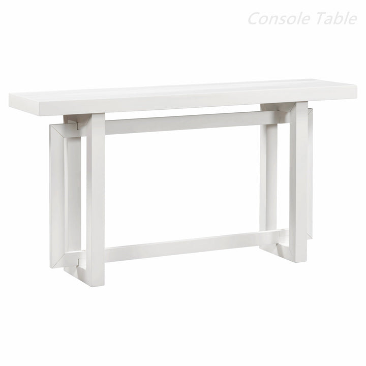 Thedrick 59" Extra Long Entryway Table Console Table 17 Stories Color: White
