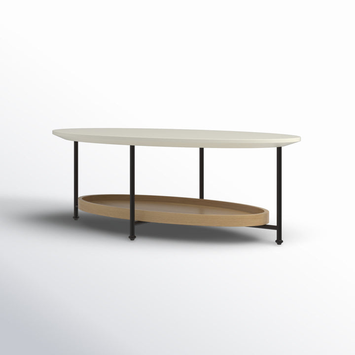 Beaumont 4 Legs Coffee Table with Storage Wade Logan®