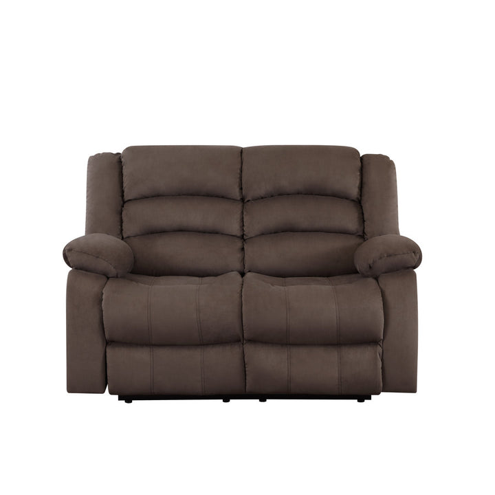 Aum 60" Pillow Top Arm Reclining Loveseat Red Barrel Studio® Upholstery: Brown