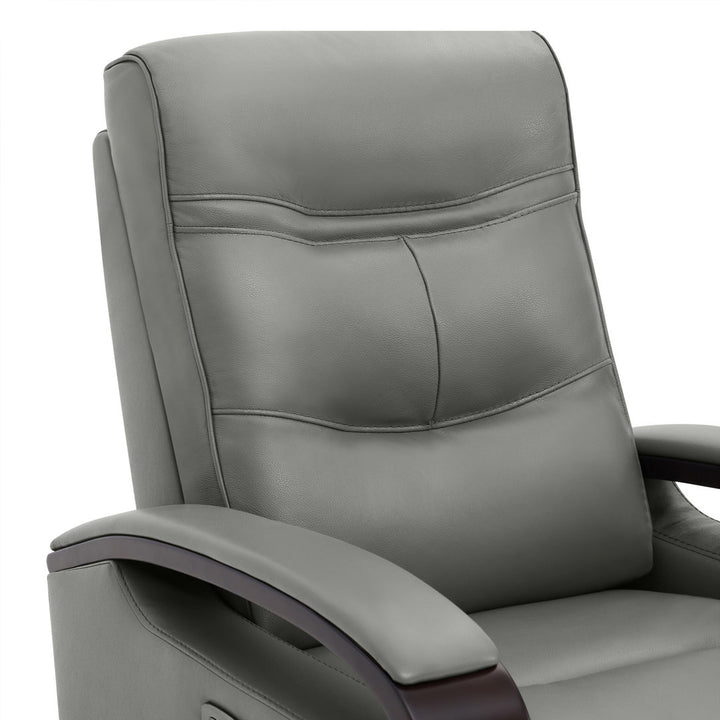 Elvina Genuine Leather Swivel Power Recliner Latitude Run® Upholstery Color: Haze
