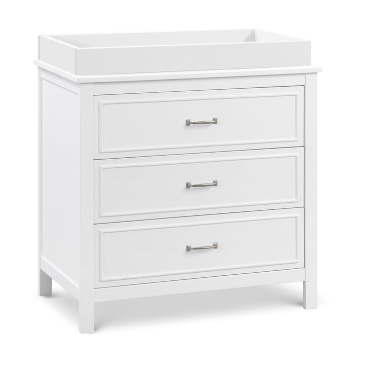 Charlie 3 Drawer Dresser daVinci Color: White