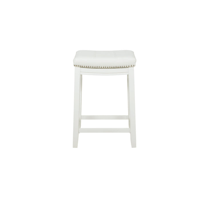 Arlyce Counter & Bar Solid Wood Backless Stool with Upholstered Seat Lark Manor™ Seat Height: Counter Stool (26.5" Seat Height)