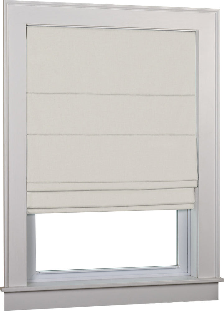Kristers Kilby Blackout Roman Shade Red Barrel Studio® Length: 63"L, Finish: Ivory, Width: 27"W
