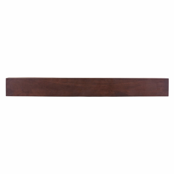 Modern Farmhouse Fireplace Shelf Mantel Dogberry Collections Depth: 9", Finish: Mahogany, Shelf Length: 60"
