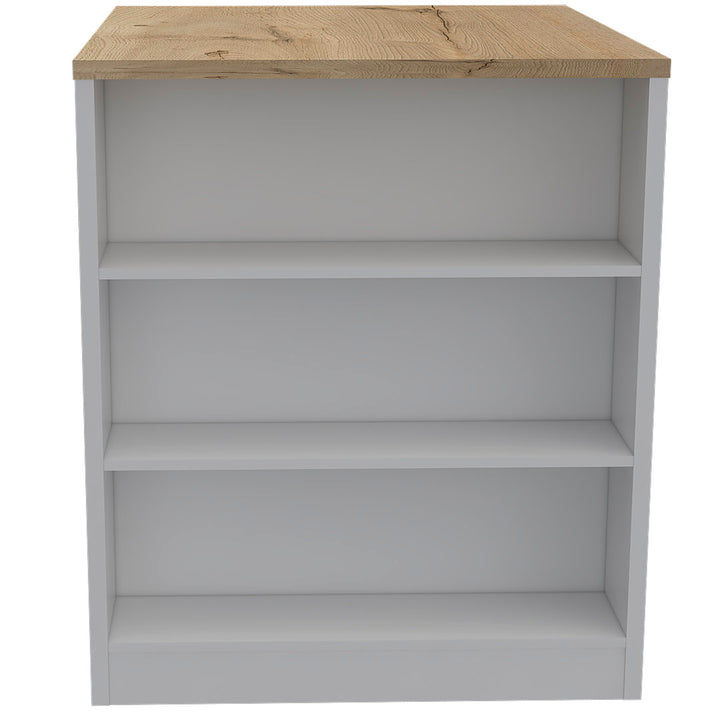 Tanna 36" Kitchen Counter Island Red Barrel Studio® Base Finish: White