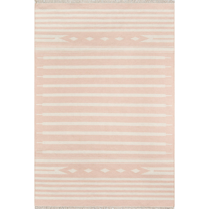 Attaway Handwoven Wool Pink Rug Highland Dunes Rug Size: Rectangle 5' X 7'6"
