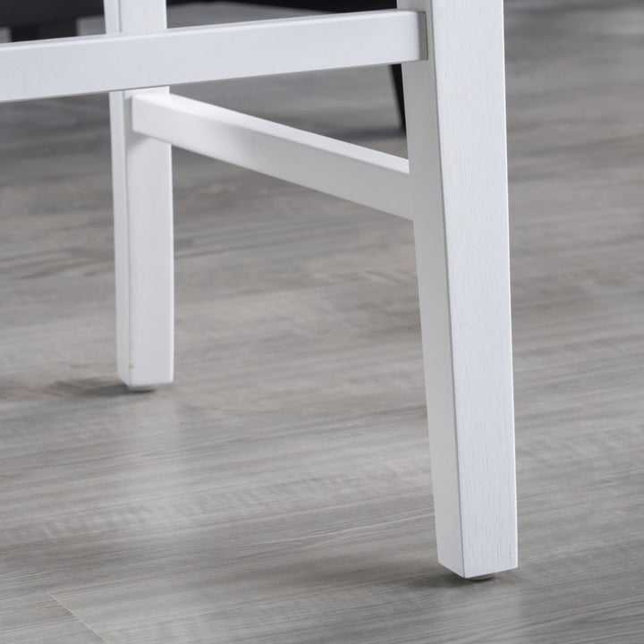 Hitz Solid Wood Cross Back Side Chair (Set of 2) Charlton Home® Color: White