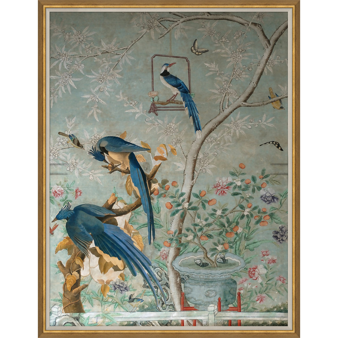 Chinoiserie - Picture Frame Painting on Paper Soicher Marin