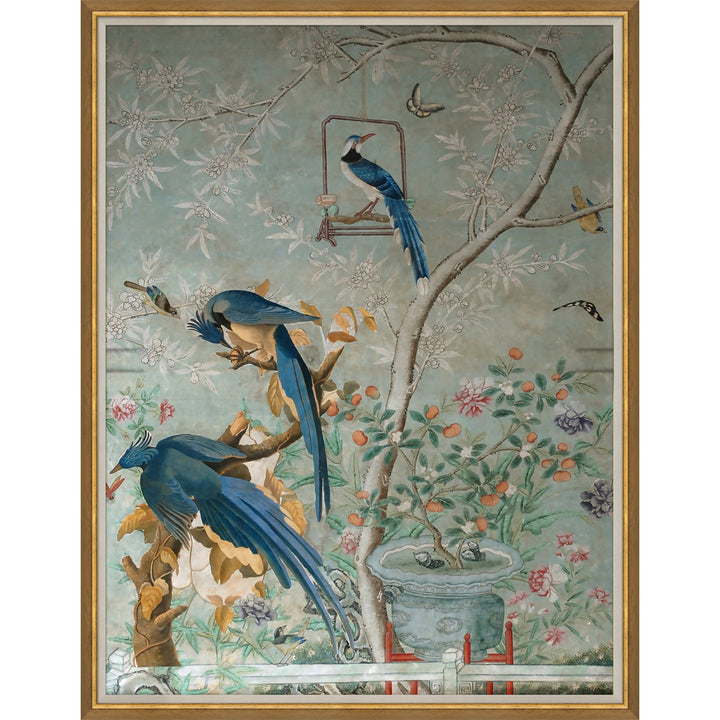 Chinoiserie - Picture Frame Painting on Paper Soicher Marin