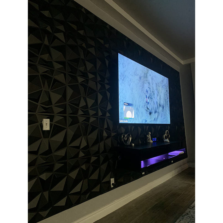 Wiegers 3D PVC Wall Panel Orren Ellis Color: Black