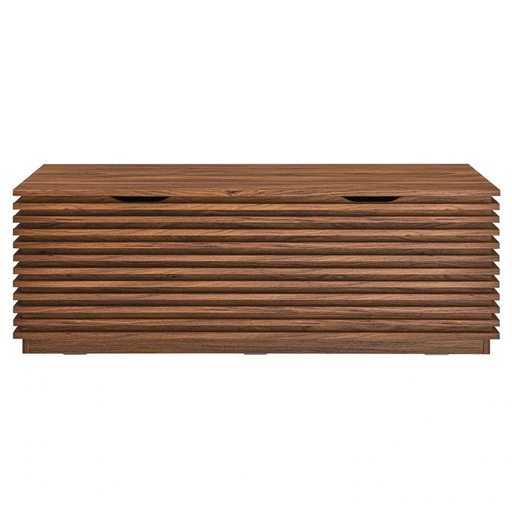 Modway Render 47" Wood Grain Storage Bench Modway