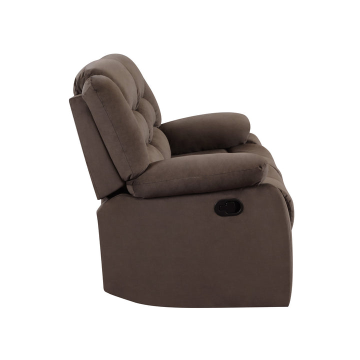 Aum 60" Pillow Top Arm Reclining Loveseat Red Barrel Studio® Upholstery: Brown