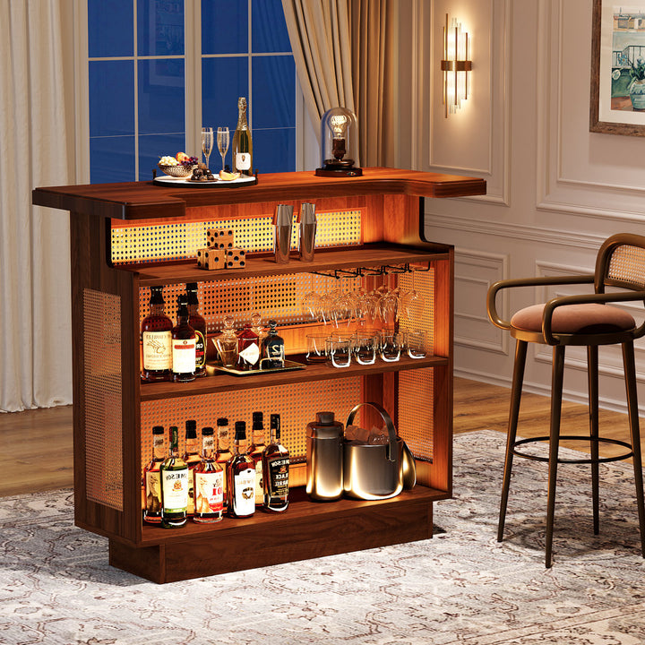 Minkley 47.2 Bar Cabinet Bay Isle Home™