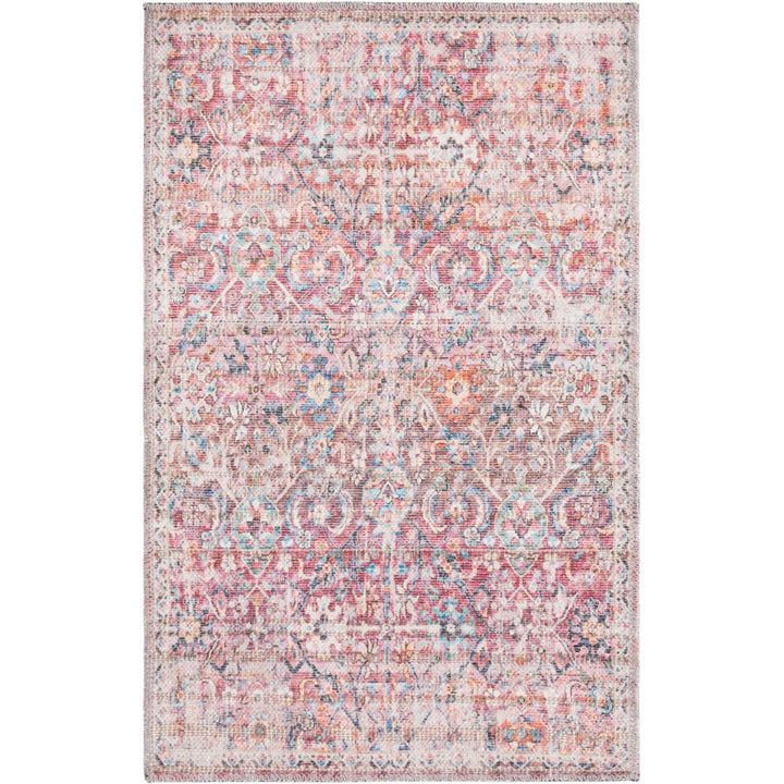 Engelhardt Floral Machine Made Power Loom Chenille Area Rug in Ivory/Pink Mistana™ Rug Size: Rectangle 2' x 3'