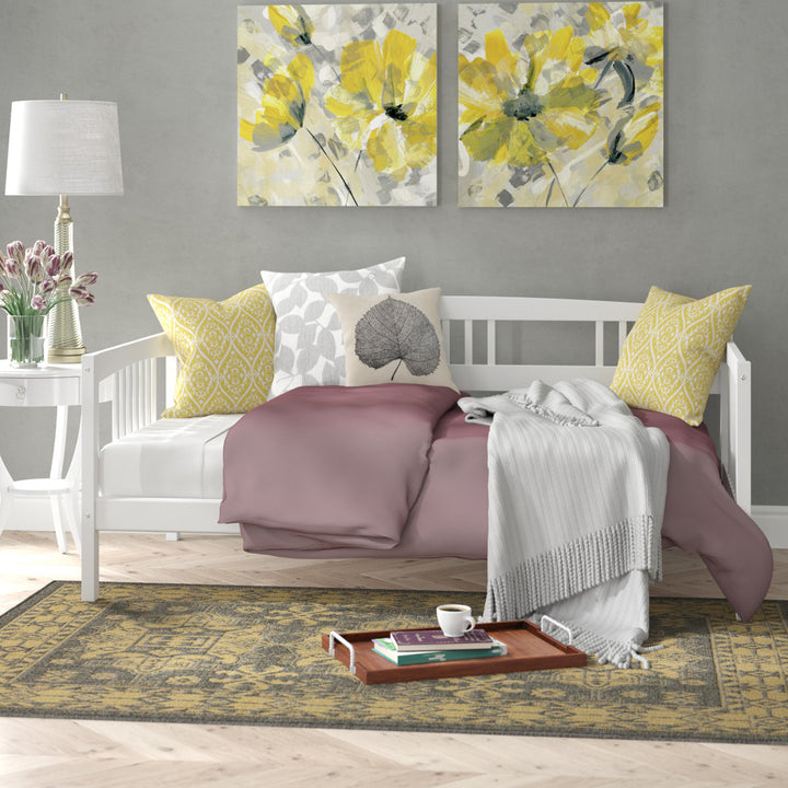 Kilgore Twin Solid Wood Daybed Red Barrel Studio® Color: White