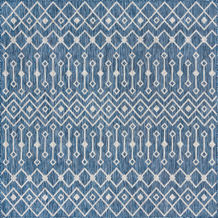 Innsbrook Southwestern Power Loom Teal Indoor/Outdoor Area Rug Laurel Foundry Modern Farmhouse® Rug Size: Square 5'