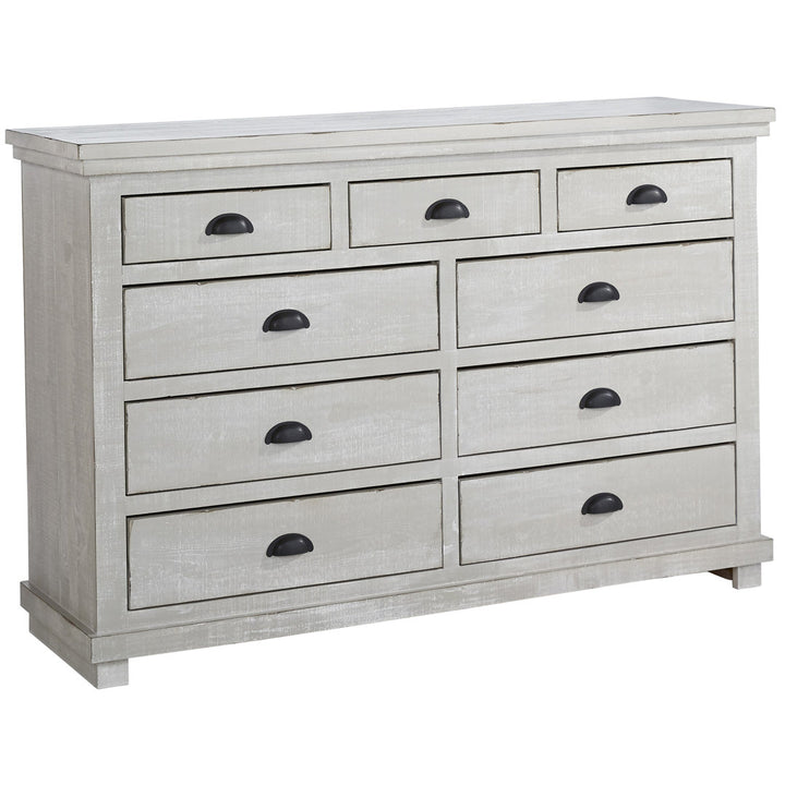 Wolferstorn 9 Drawer 64" W Dresser Birch Lane™ Color: Gray Chalk