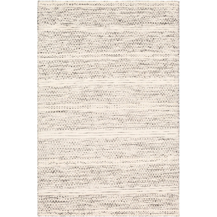 Sylvie Chevron Flatweave Wool Cream/Black Area Rug Kelly Clarkson Home Rug Size: Rectangle 5' x 7'6"