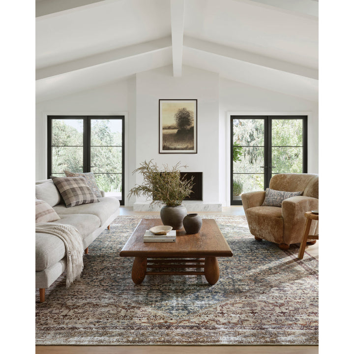 Amber Lewis x Loloi Georgie Teal / Antique Area Rug Amber Lewis x Loloi Rug Size: Square 1'6"