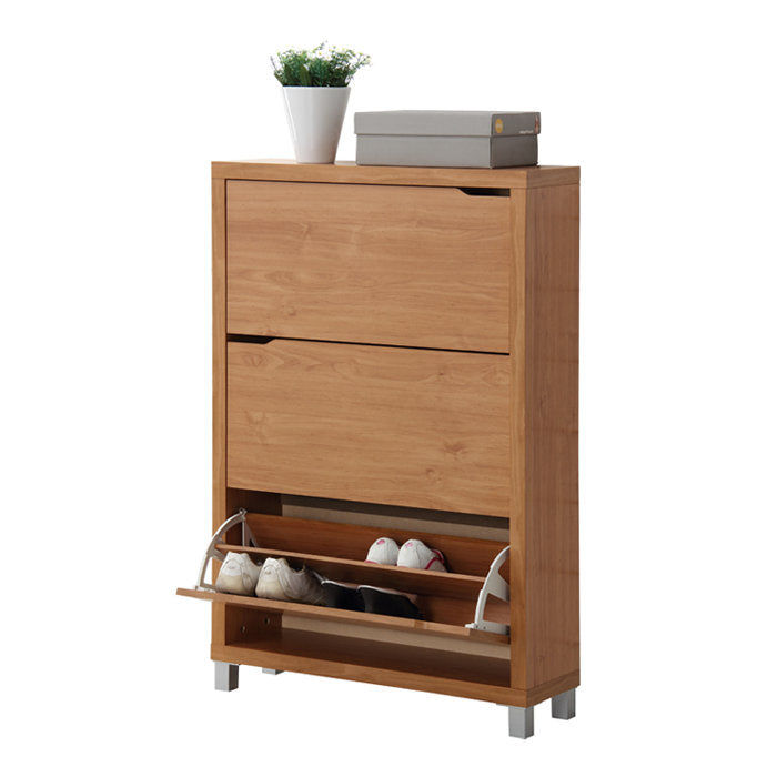 Cade 18 Pair Shoe Storage Cabinet Rebrilliant Finish: Maple Brown