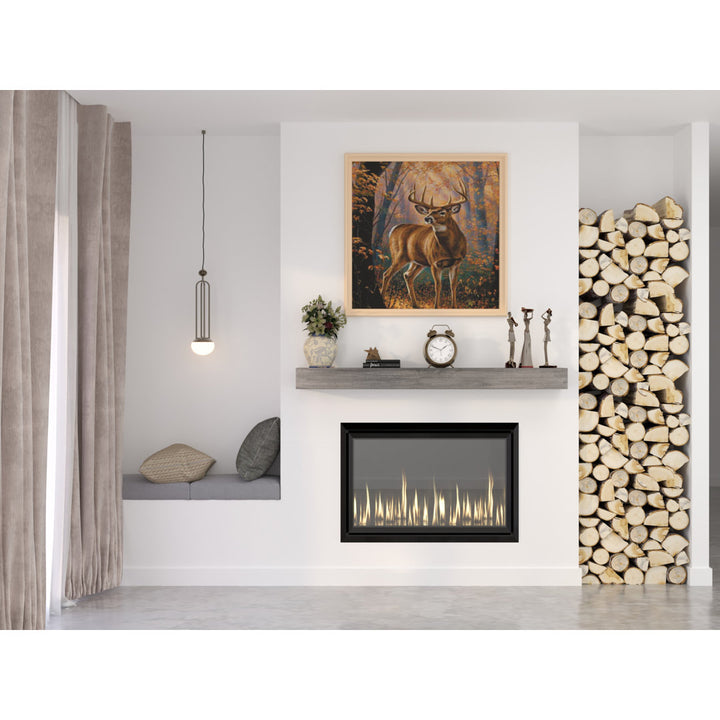 Modern Farmhouse Fireplace Shelf Mantel Dogberry Collections Depth: 9", Finish: Ash Gray, Shelf Length: 48"