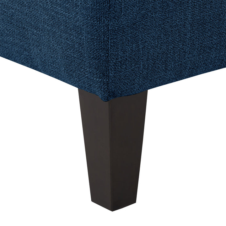 Brode Upholstered Bench House of Hampton® Upholstery: Navy Blue