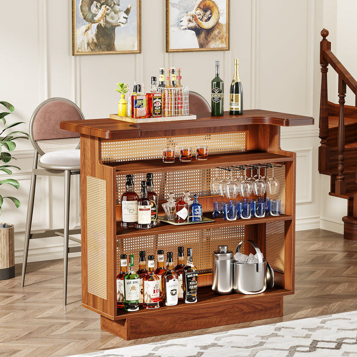 Minkley 47.2 Bar Cabinet Bay Isle Home™