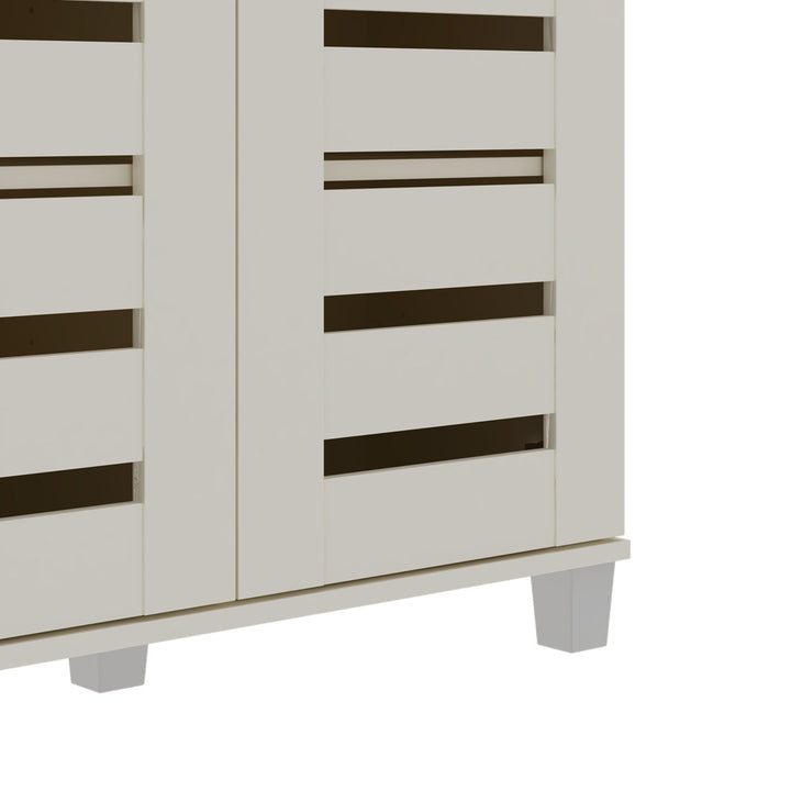Lismore 16 Pair Shoe Storage Cabinet Steelside™ Finish: Ivory