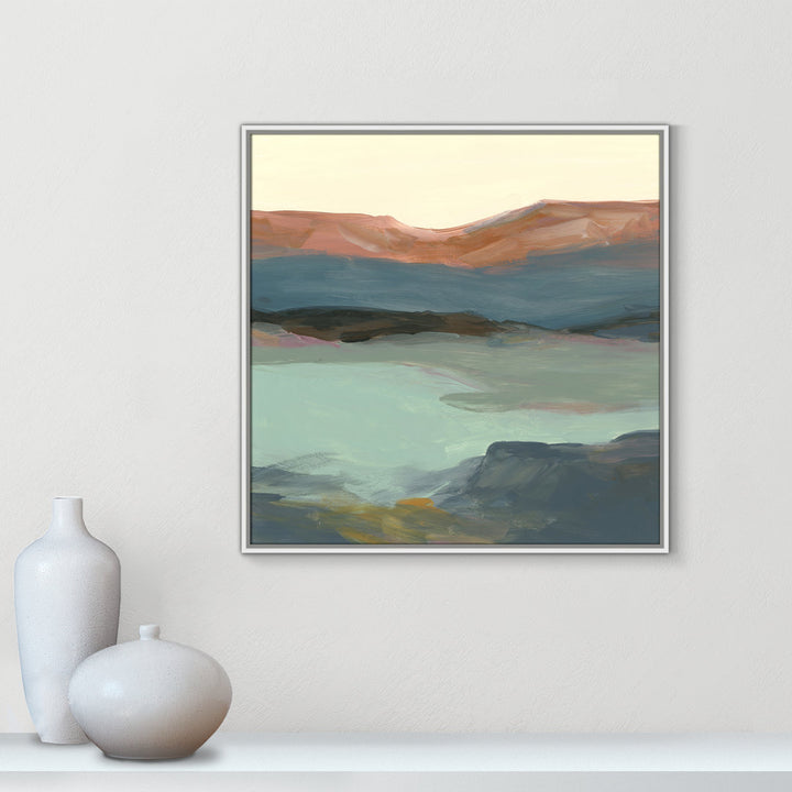 Rolling Bluffs by Carol Robinson - Painting Print Joss & Main Size: 31.5" H x 31.5" W x 2" D Format: White Framed Canvas