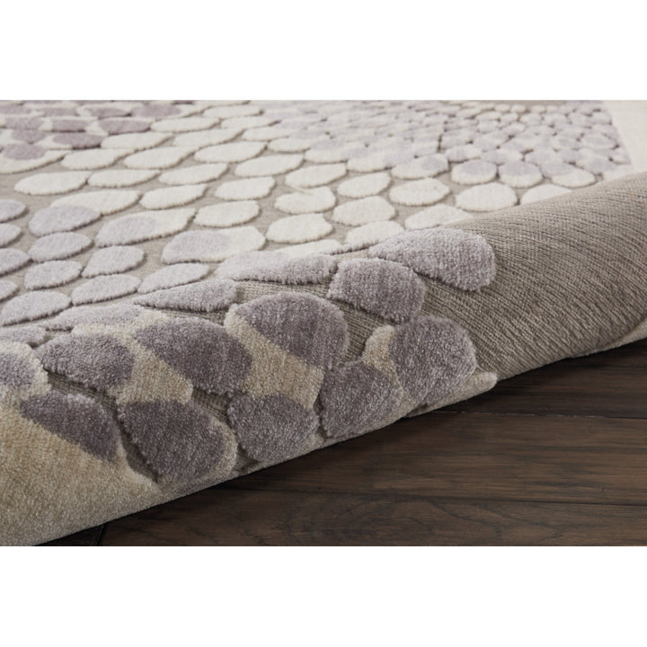 Cangelosi Geometric Gray/Ivory/Brown Area Rug Wade Logan® Rug Size: Rectangle 7'9" x 10'10"