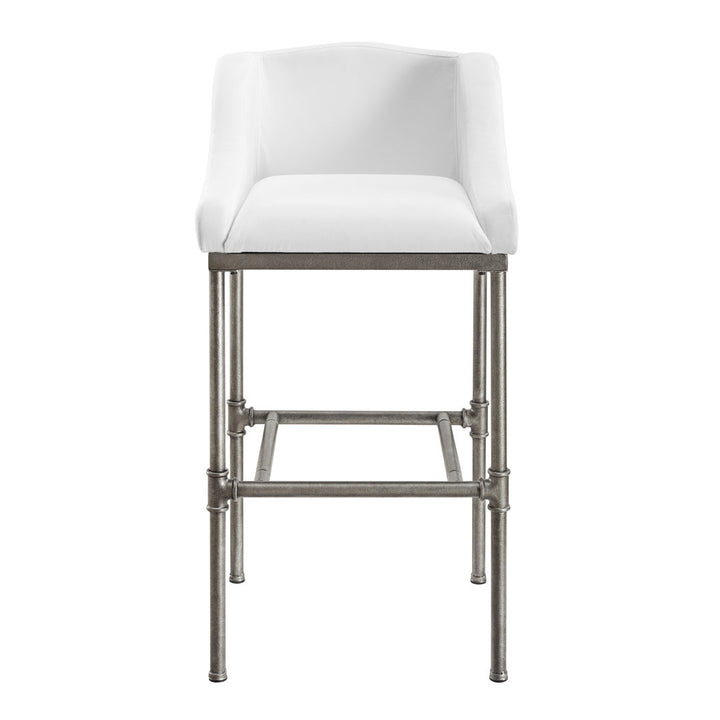 Halltown Metal Counter or Bar Height Stool Ophelia & Co. Seat Color: White Seat Height: Bar Stool (30" Seat Height)